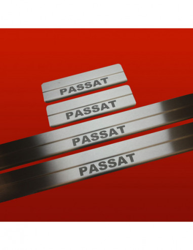 VW PASSAT B5 Door sills kick plates   Stainless Steel 304 Mat Finish