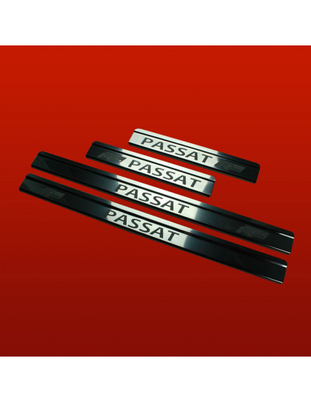 VOLKSWAGEN PASSAT B6 Plaques de seuil de porte PASSAT RLINE  Acier inoxydable 304 Finition miroir