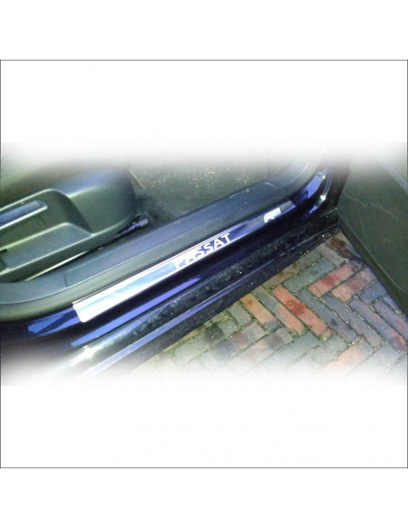 VOLKSWAGEN PASSAT B6 Plaques de seuil de porte PASSAT RLINE  Acier inoxydable 304 Finition miroir