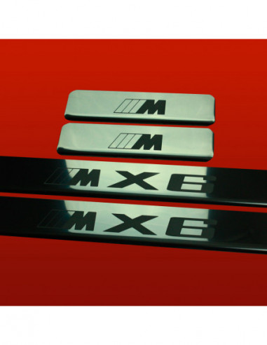 BMW X6 E71 Door sills kick plates M X6 TYPE3  Stainless Steel 304 Mirror Finish