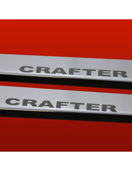 VOLKSWAGEN CRAFTER MK1 Plaques de seuil de porte   Acier inoxydable 304 Finition miroir