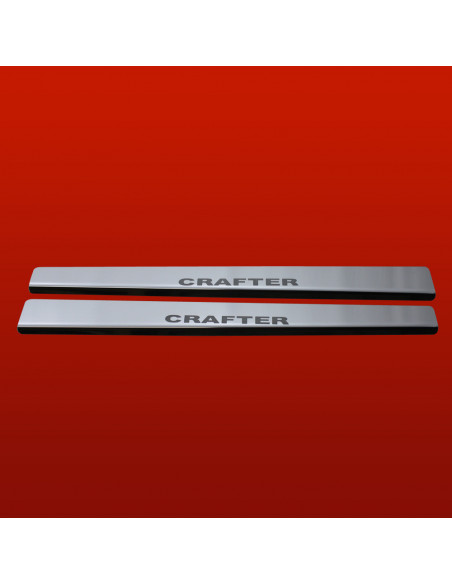 VOLKSWAGEN CRAFTER MK1 Plaques de seuil de porte   Acier inoxydable 304 Finition miroir