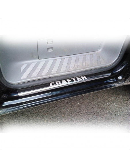 VOLKSWAGEN CRAFTER MK1 Plaques de seuil de porte   Acier inoxydable 304 Finition miroir