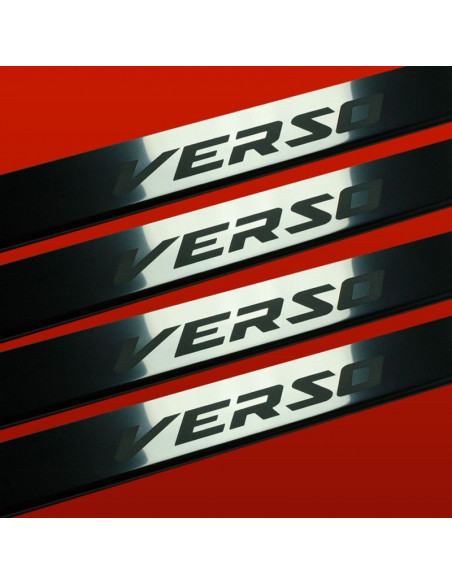 TOYOTA VERSO MK1 Plaques de seuil de porte   Acier inoxydable 304 Finition miroir