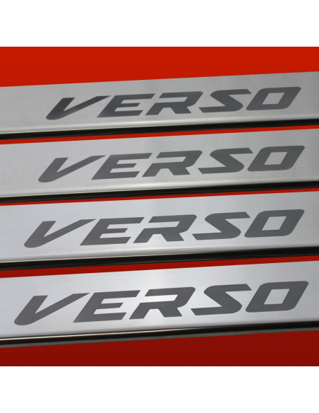 TOYOTA VERSO MK1 Plaques de seuil de porte   Acier inoxydable 304 Finition miroir