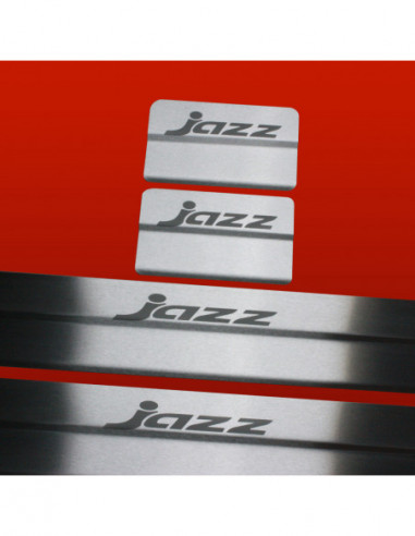 HONDA JAZZ MK3 Door sills kick plates   Stainless Steel 304 Mat Finish