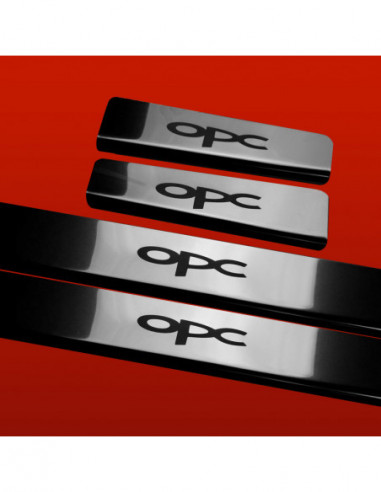 OPEL/VAUXHALL CORSA D Battitacco sottoporta OPC5 porte Acciaio inox 304 finitura a specchio