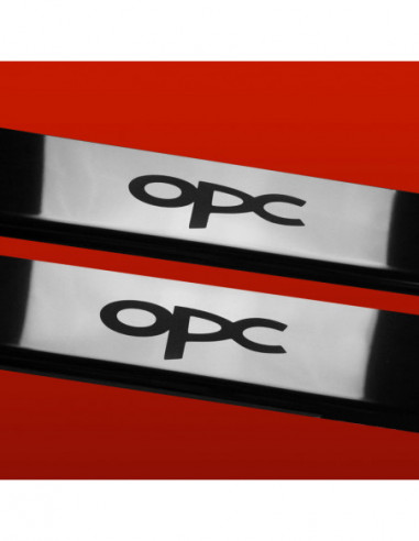 OPEL/VAUXHALL CORSA D Battitacco sottoporta OPC3 porte Acciaio inox 304 finitura a specchio