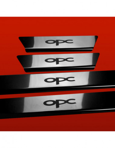 OPEL/VAUXHALL ASTRA MK5/H/III Battitacco sottoporta OPC5 porte Acciaio inox 304 finitura a specchio