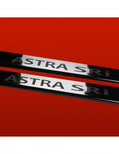 OPEL/VAUXHALL ASTRA MK5/H/III Nakładki progowe na progi ASTRA SRI 3 drzwi Stal nierdzewna 304 połysk
