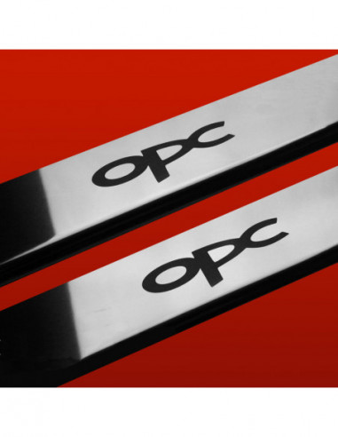 OPEL/VAUXHALL ASTRA MK5/H/III Battitacco sottoporta OPC3 porte Acciaio inox 304 finitura a specchio