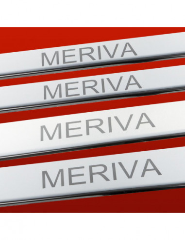 OPEL/VAUXHALL MERIVA A Door sills kick plates   Stainless Steel 304 Mirror Finish
