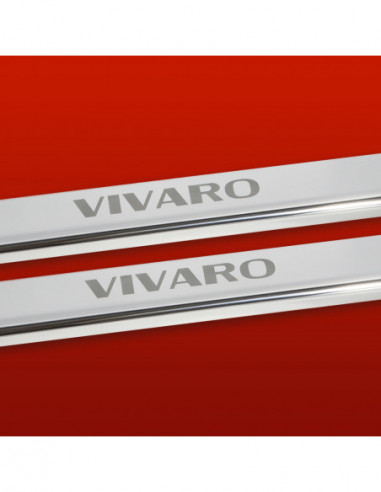 OPEL/VAUXHALL VIVARO MK1 Door sills kick plates   Stainless Steel 304 Mirror Finish