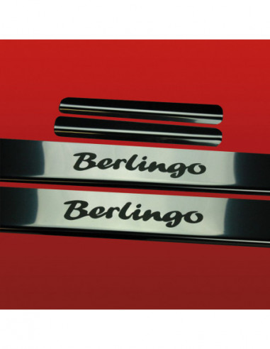CITROEN BERLINGO MK1 Battitacco sottoporta 5 porte Acciaio inox 304 finitura a specchio