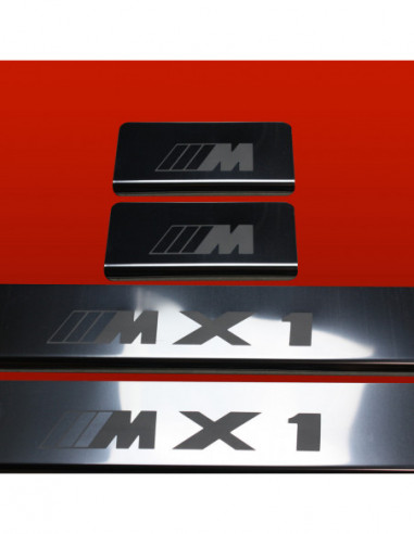BMW X1 E84 Plaques de seuil de porte M3 X1  Acier inoxydable 304 Finition miroir