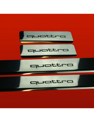 AUDI A5 B8 Door sills kick plates QUATTRO Sportback Facelift Stainless Steel 304 Mirror Finish