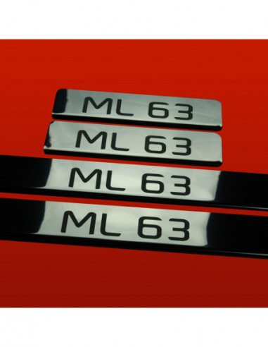 MERCEDES ML W166 Einstiegsleisten Türschwellerleisten ML63  Edelstahl 304 Spiegelglanz