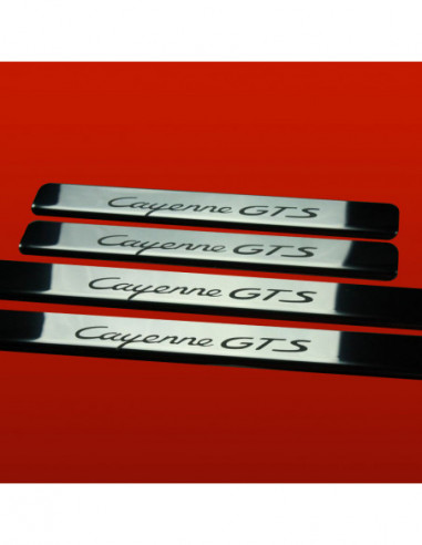 PORSCHE CAYENNE 955 Battitacco sottoporta CAYENNE GTS Acciaio inox 304 finitura a specchio