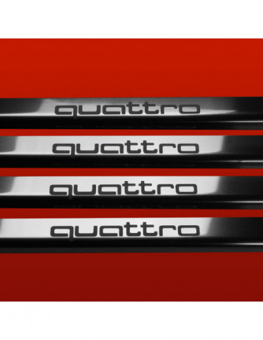 AUDI A5 B8 Door sills kick plates QUATTRO Sportback Prefacelift Stainless Steel 304 Mirror Finish