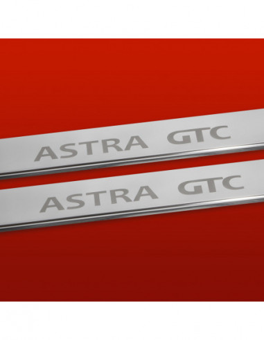 OPEL/VAUXHALL ASTRA MK6/J/IV Door sills kick plates ASTRA GTC 3 doors Stainless Steel 304 Mirror Finish