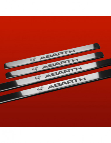 FIAT STILO  Battitacco sottoporta ABARTH5 porte Acciaio inox 304 finitura a specchio