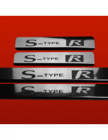 JAGUAR S-TYPE MK2 Door sills kick plates S-TYPE R  Stainless Steel 304 Mirror Finish
