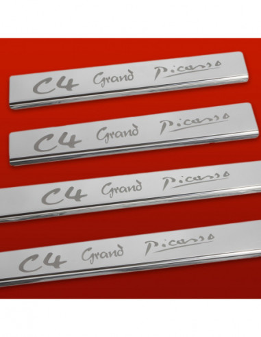 CITROEN C4 GRAND PICASSO MK1 Door sills kick plates GRAND PICASSO  Stainless Steel 304 Mirror Finish