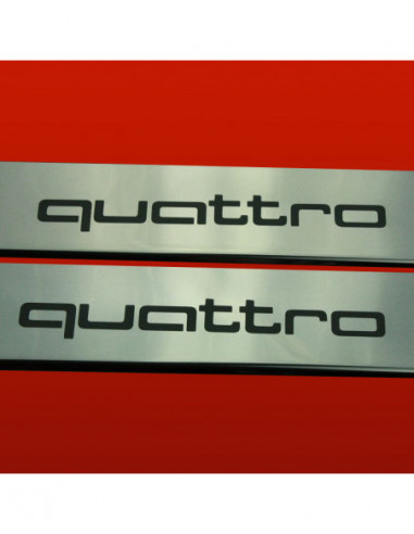 AUDI TT MK1 8N Door sills kick plates QUATTRO  Stainless Steel 304 Mirror Finish