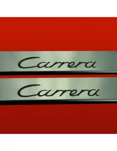 PORSCHE 911 996 Door sills kick plates CARRERA  Stainless Steel 304 Mirror Finish