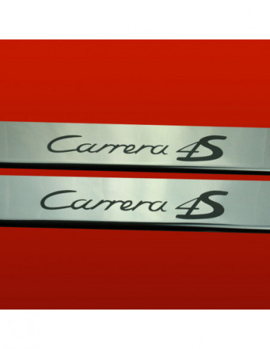 PORSCHE 911 996 Door sills kick plates CARRERA 4S  Stainless Steel 304 Mirror Finish