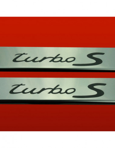 PORSCHE 911 996 Door sills kick plates TURBO S  Stainless Steel 304 Mirror Finish