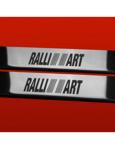 MITSUBISHI COLT Z30 Battitacco sottoporta RALLY ART3 porte Acciaio inox 304 finitura a specchio