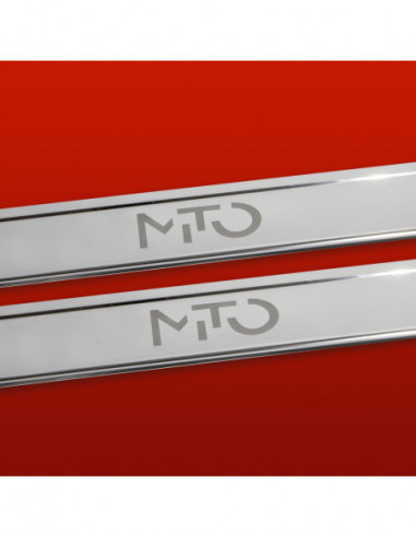 ALFA ROMEO MITO  Door sills kick plates   Stainless Steel 304 Mirror Finish