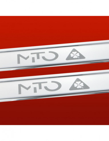 ALFA ROMEO MITO  Door sills kick plates MITO S  Stainless Steel 304 Mirror Finish