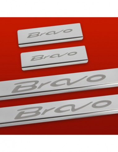FIAT BRAVO MK2 Door sills kick plates   Stainless Steel 304 Mirror Finish
