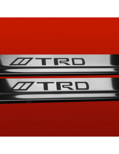 TOYOTA YARIS MK3 Einstiegsleisten Türschwellerleisten TRD Vorfacelift 3 Türen Edelstahl 304 Spiegelglanz