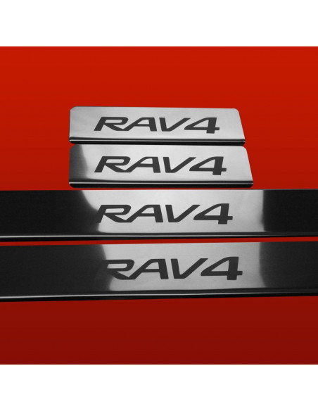 TOYOTA RAV-4 MK3 Prahové lišty pro RAV4 z nerezové oceli 304 s zrcadlovým povrchem