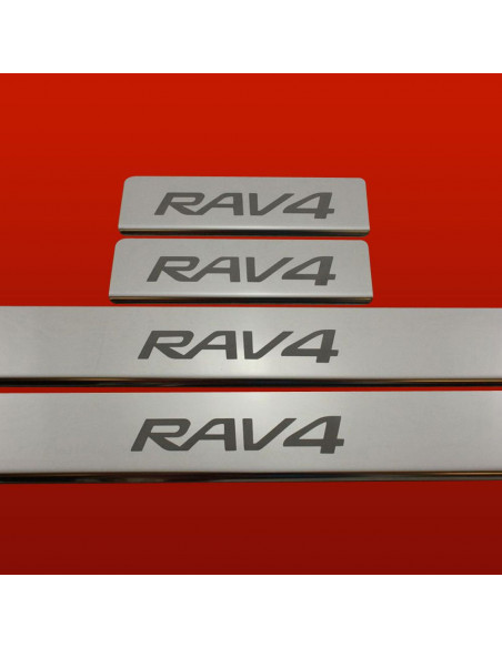 TOYOTA RAV-4 MK3 Prahové lišty pro RAV4 z nerezové oceli 304 s zrcadlovým povrchem