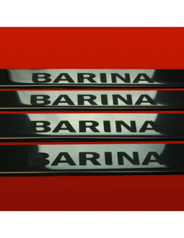 OPEL/VAUXHALL CORSA C Battitacco sottoporta BARINA5 porte Acciaio inox 304 finitura a specchio
