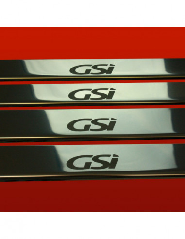 OPEL/VAUXHALL CORSA C Door sills kick plates GSI 5 doors Stainless Steel 304 Mirror Finish