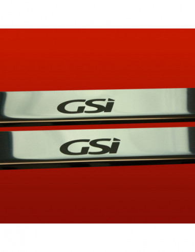OPEL/VAUXHALL CORSA B Door sills kick plates GSI 3 doors Stainless Steel 304 Mirror Finish