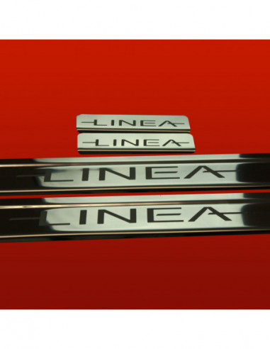 FIAT LINEA  Door sills kick plates   Stainless Steel 304 Mirror Finish
