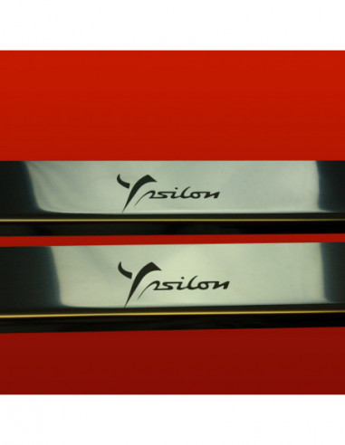 LANCIA YPSILON MK3 Plaques de seuil de porte   Acier inoxydable 304 Finition miroir