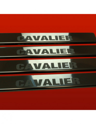 OPEL/VAUXHALL VECTRA A/CAVALIER Plaques de seuil de porte CAVALIER  Acier inoxydable 304 Finition miroir