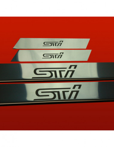 SUBARU IMPREZA MK3 Door sills kick plates STI  Stainless Steel 304 Mirror Finish