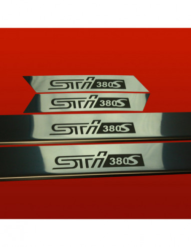 SUBARU IMPREZA MK3 Door sills kick plates STI 380S  Stainless Steel 304 Mirror Finish