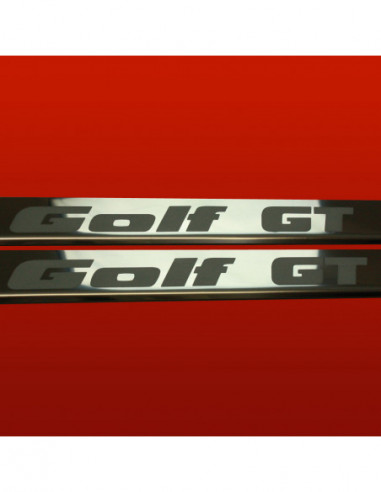 VW GOLF MK2 Door sills kick plates GOLF GT  3 doors Stainless Steel 304 Mirror Finish
