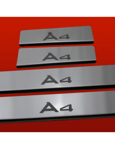 AUDI A6 C6 SLINE Stainless Steel 304 Mirror Finish Interior Door sills kick plates