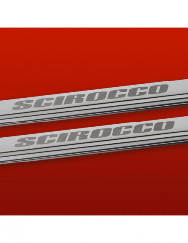 VW SCIROCCO MK2 Door sills kick plates   Stainless Steel 304 Mirror Finish