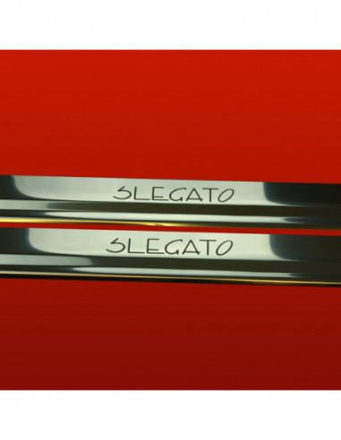 VW SCIROCCO MK2 Door sills kick plates SLEGATO  Stainless Steel 304 Mirror Finish